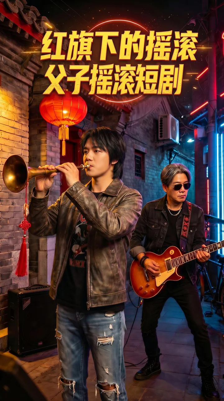 红旗下的摇滚项目海报